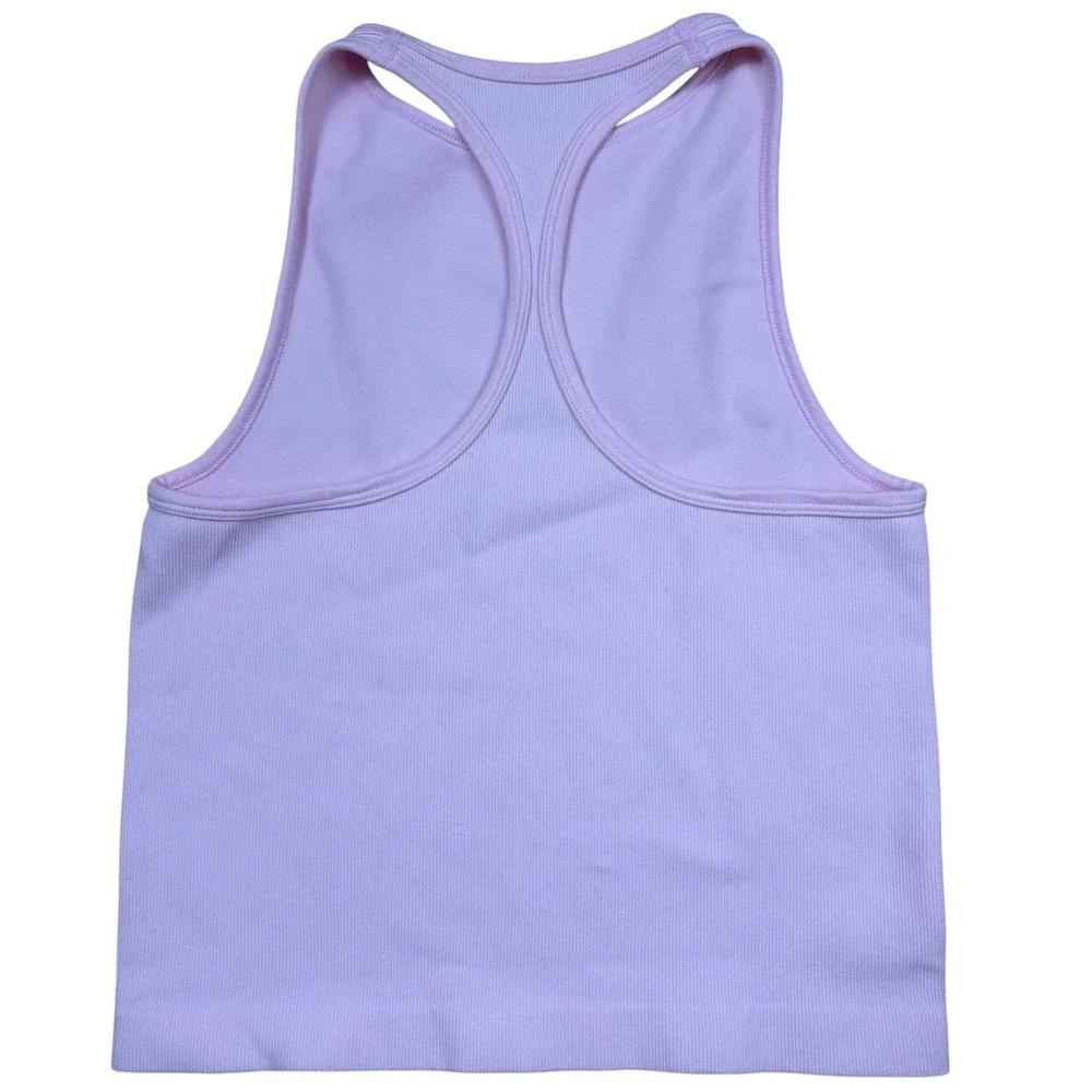 Intimately Free People Ribbed Crop Razor Back Tank Top Women's Size XS/S Pink